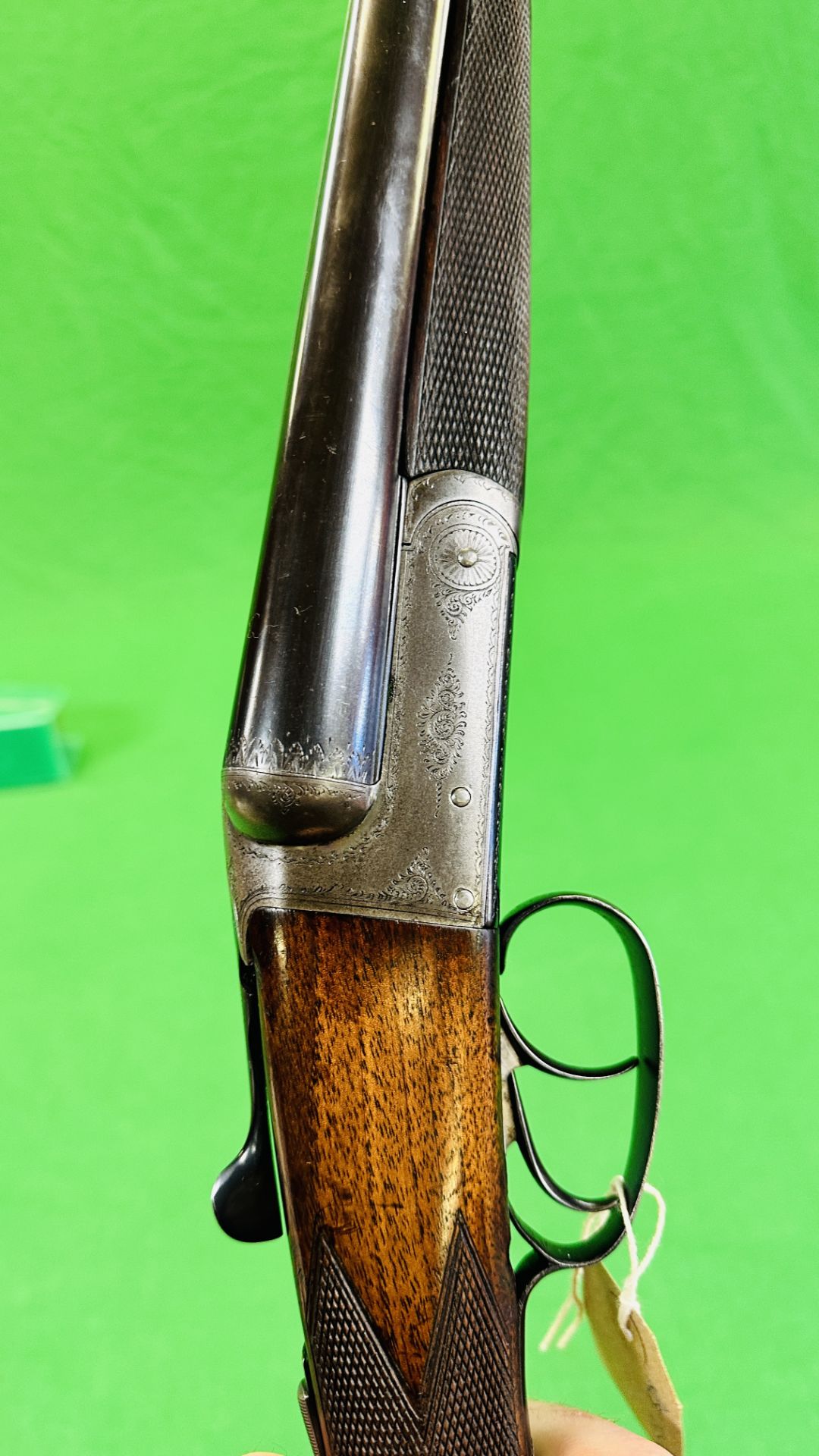 CHUBB 12 BORE SIDE BY SIDE SHOTGUN #1233 (BOXLOCK CYLINDER MECHANISM REPLACED), BSA BARRELS, - Image 15 of 16