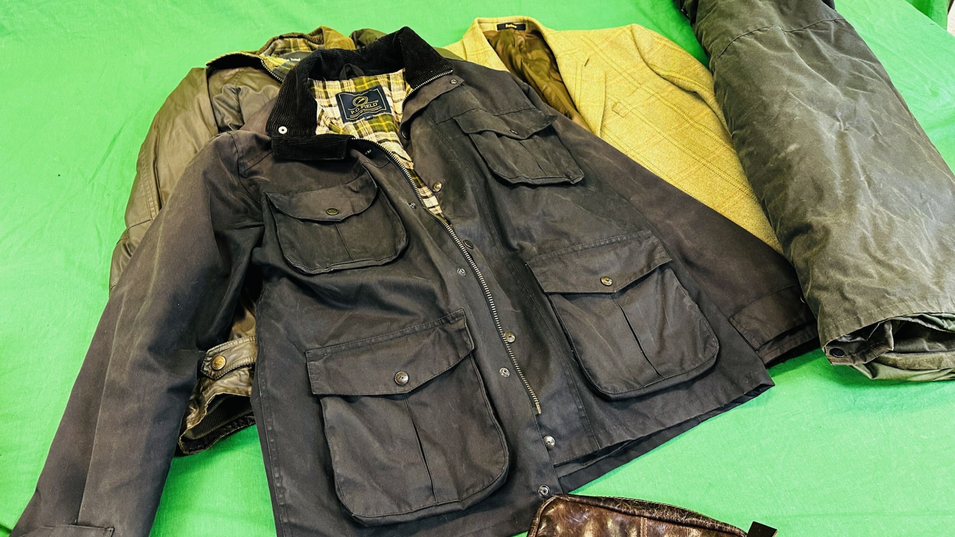FIVE GENTS JACKETS TO INCLUDE BARBOUR TWEED JACKET, P.G. - Image 5 of 17