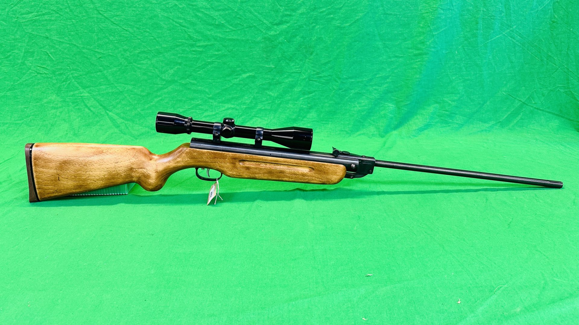 WEIHRAUCH .22 CALIBRE BREAK BARREL AIR RIFLE MODEL - HW35, FITTED WITH A.S.L.