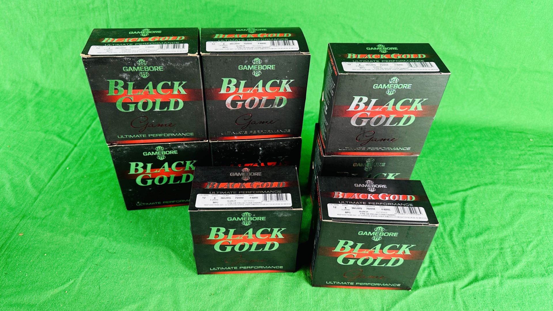 200 X GAMEBORE BLACK GOLD 12 GAUGE 4 SHOT 36GM FIBRE WAD CARTRIDGES - (TO BE COLLECTED IN PERSON - Image 2 of 4