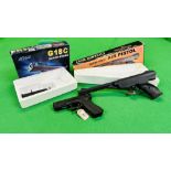KWA G18C RAILED FRAME AIR MACHINE PISTOL IN ORIGINAL BOX WITH SPARE MAG ALONG WITH SMK25 .