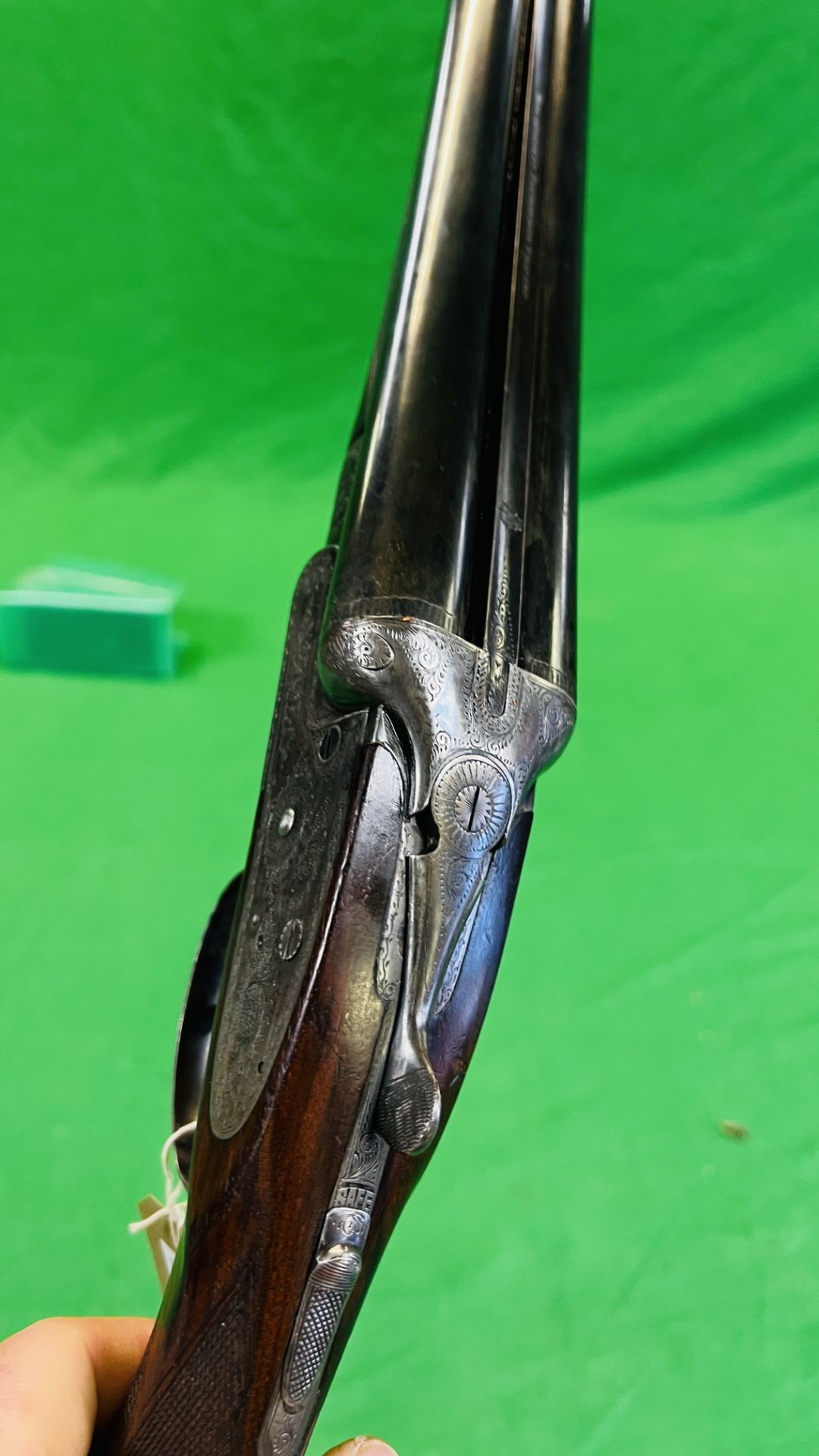 MIDLAND 12 BORE SIDE BY SIDE SHOTGUN, #105959, SIDE LOCK 25" BARRELS, FULL CHOKE 14", - Image 23 of 28