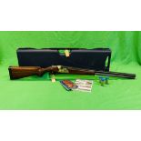 BERETTA 12 BORE OVER AND UNDER SHOTGUN #P26800B ULTRA LIGHT DELUXE MODEL, 28" MULTI CHOKE BARRELS,