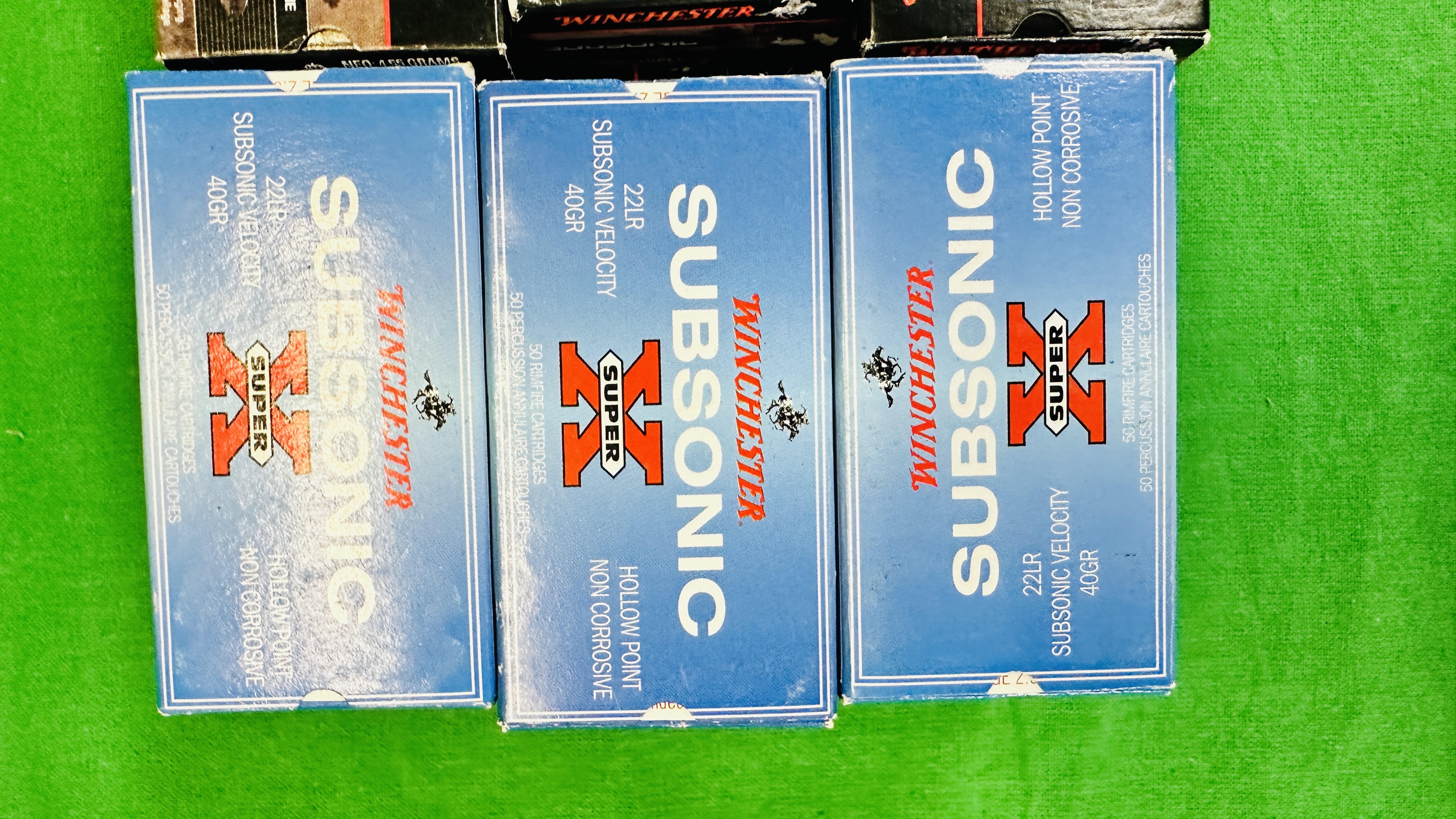 600 X WINCHESTER 22 LR AMMUNITION TO INCLUDE SUBSONIC 4 GR AND SUBSONIC 42 MAX - HOLLOW POINT - - Image 3 of 3