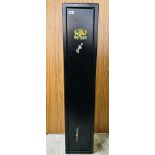 BUFFALO RIVER STEEL 5 GUN SECURITY CABINET.