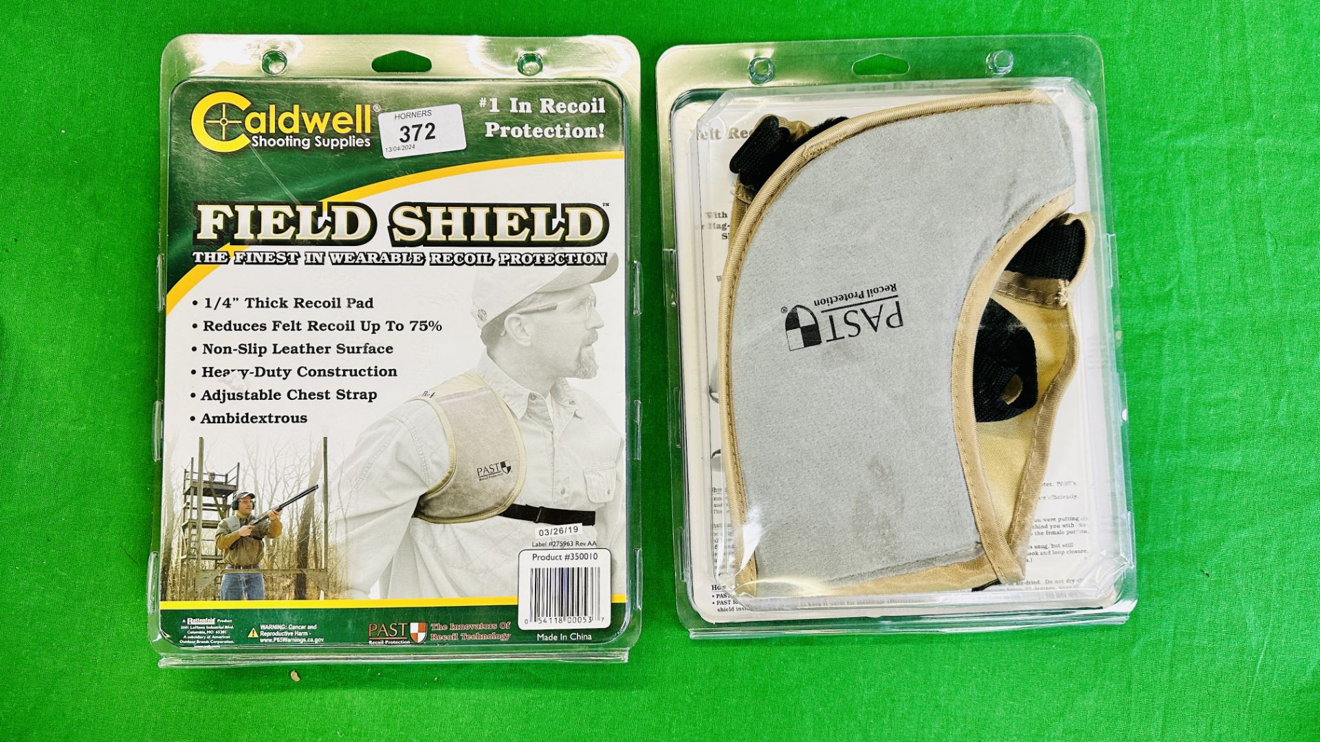 TWO AS NEW CALDWELL FIELD SHIELD REOILPROTECTION PAD.