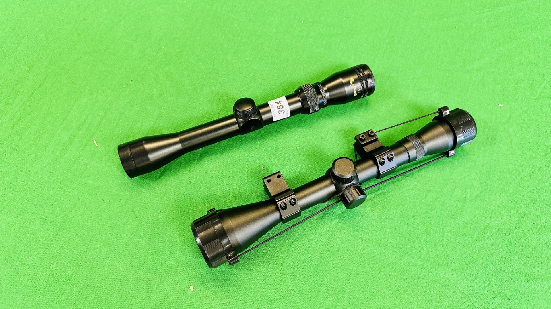 TWO AIR RIFLE SCOPES TO INCLUDE GAMO 3-9X32 AND ANOTHER UNMARKED 4X40 SCOPE. - Image 8 of 8