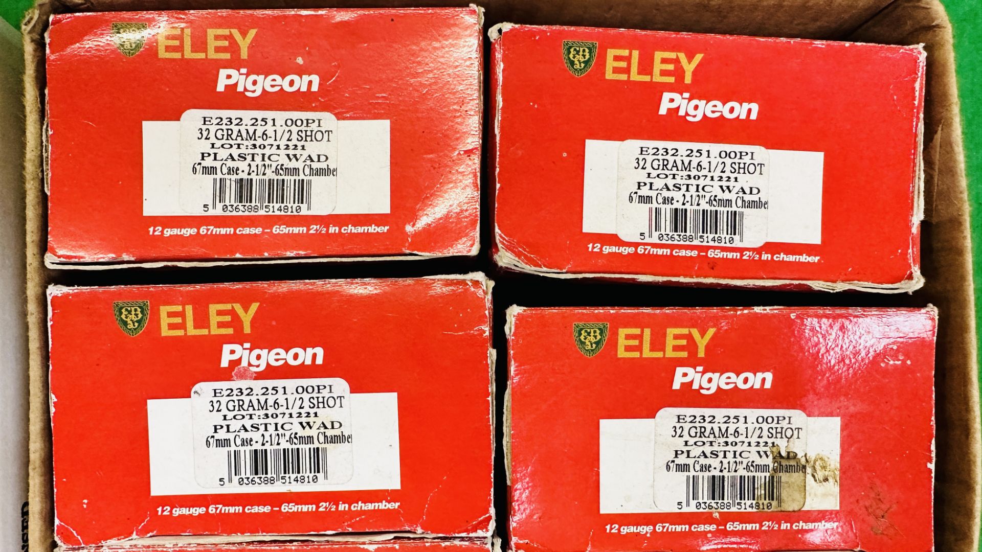 400 X ELEY 12 GAUGE 32GM 61/2 SHOT CARTRIDGES - (TO BE COLLECTED IN PERSON BY LICENCE HOLDER ONLY - - Bild 2 aus 4