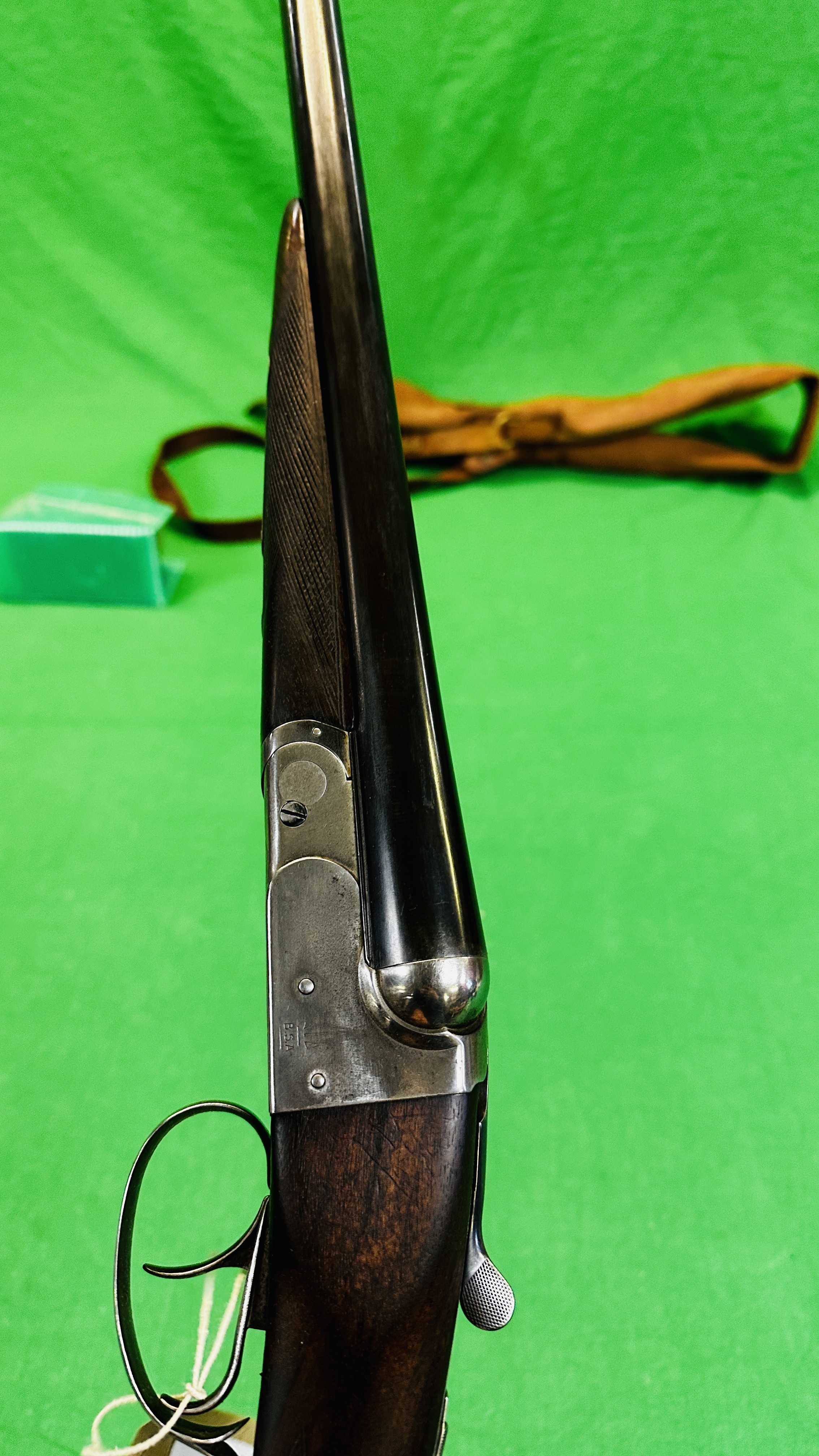 A BSA SIDE BY SIDE 12 BORE SHOTGUN, - Image 11 of 12