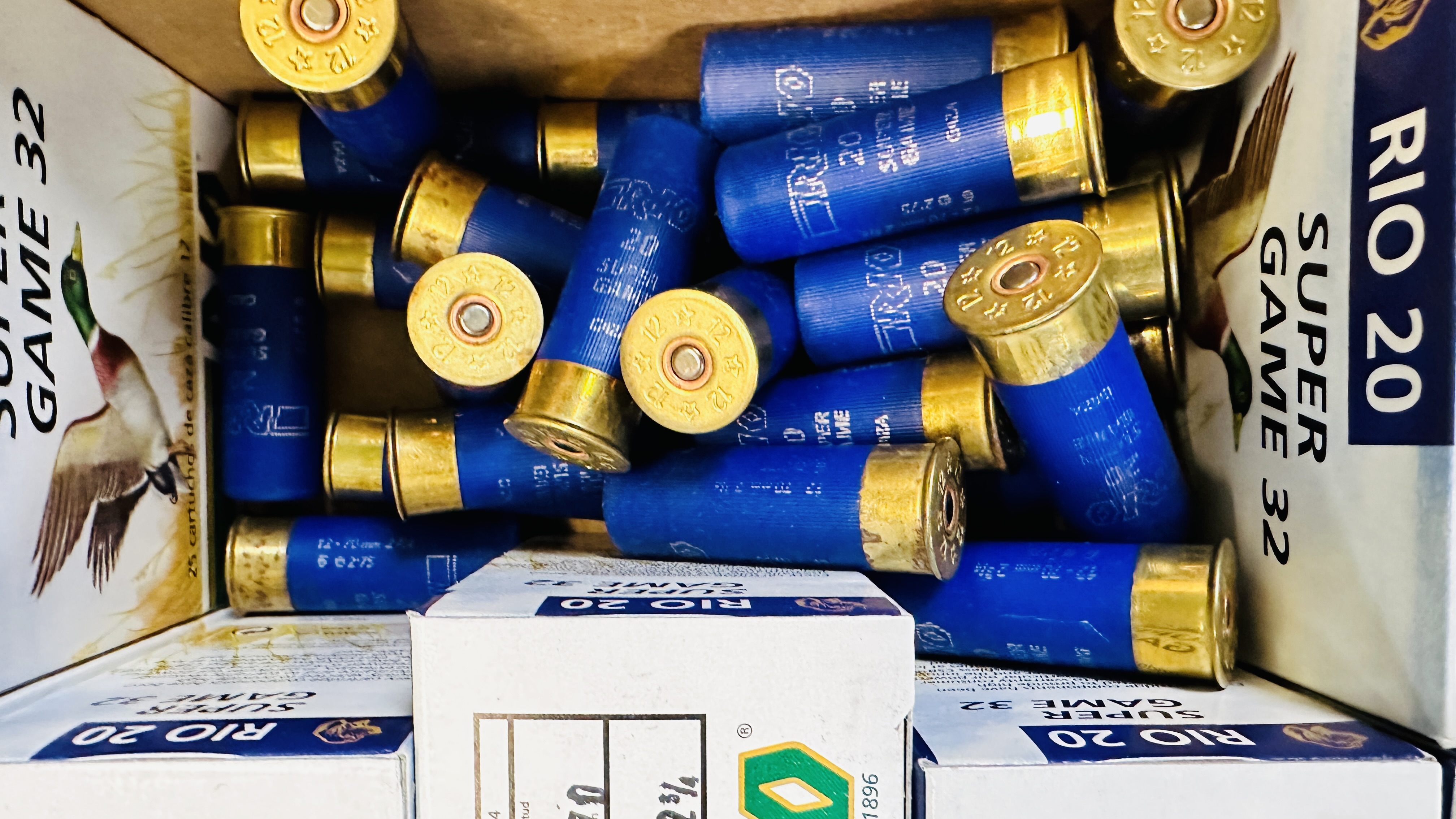 205 X RIO SUPERGAME 32 12 GAUGE 6 SHOT 32 GRM CARTRIDGES - (TO BE COLLECTED IN PERSON BY LICENCE - Image 3 of 3