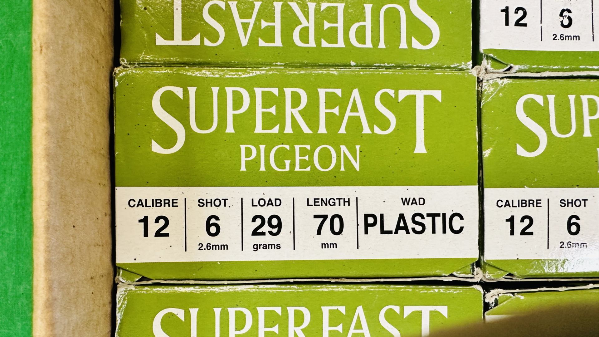200 X HULL CARTRIDGE SUPERFAST PIGEON 12 GAUGE 29G 6 SHOT PLASTIC WAD CARTRIDGES - (TO BE COLLECTED - Image 2 of 3