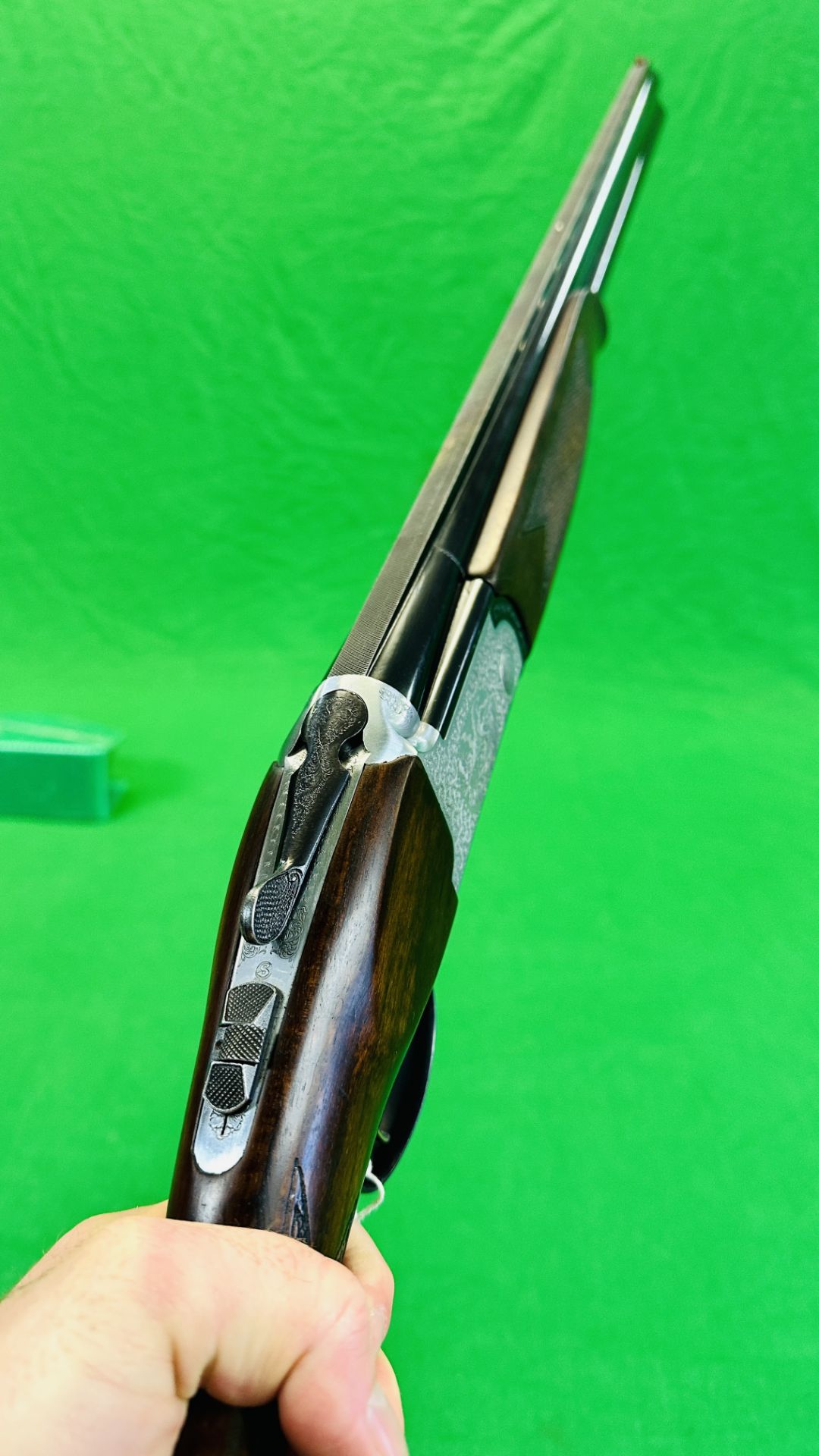 LINCOLN 12 BORE OVER AND UNDER SHOTGUN #54598, 271/2 " BARRELS, MULTI CHOKE, EJECTOR, - Image 17 of 17