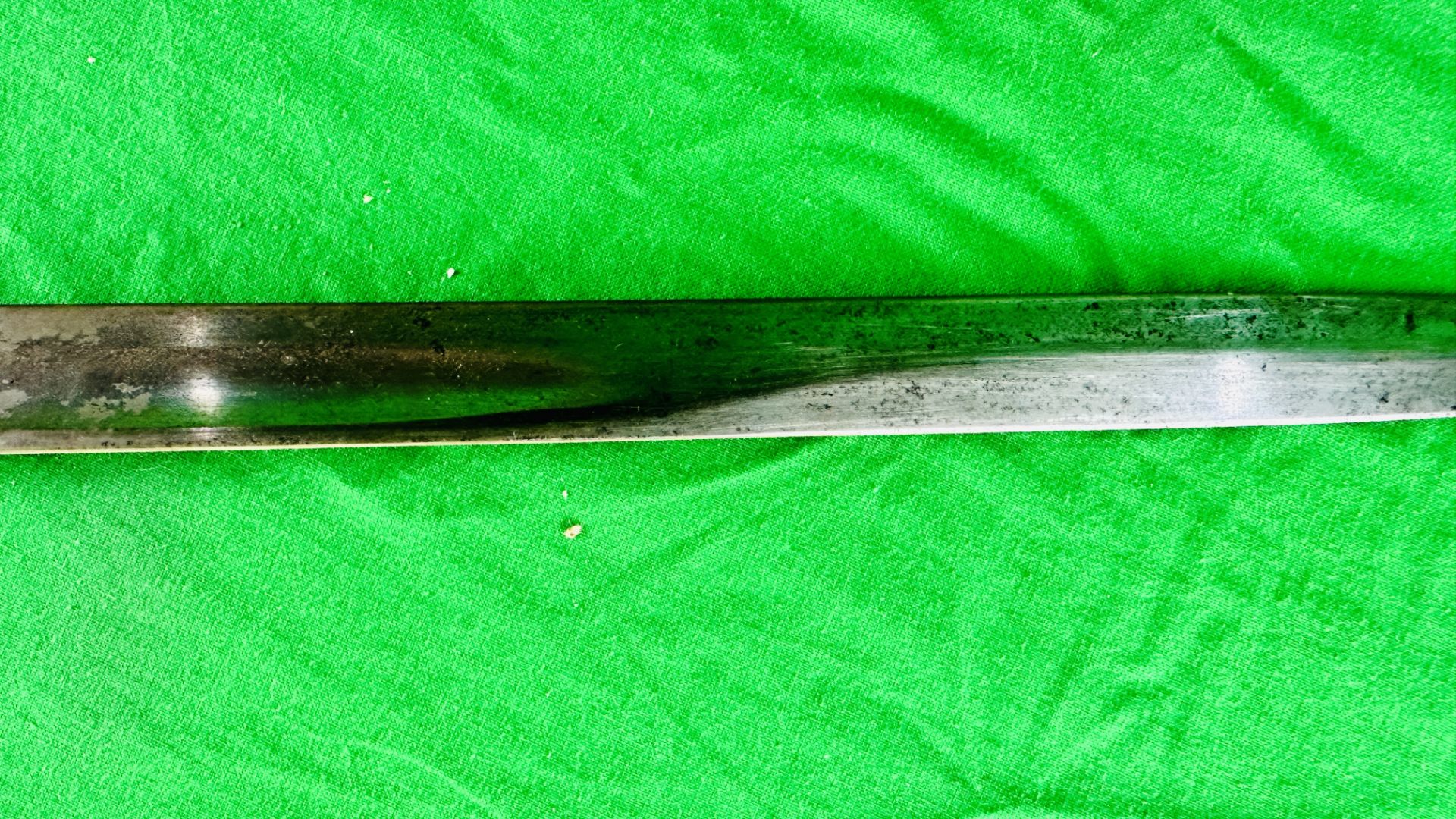 A LATE C19th CONTINENTAL BAYONET STAMPED V.R / S6 C 91 - NO POSTAGE OR PACKING AVAILABLE. - Bild 15 aus 16