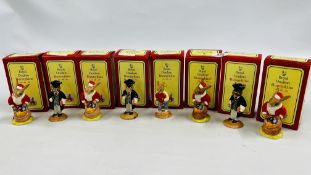 A COLLECTION OF EIGHT ASSORTED ROYAL DOULTON BUNNYKINS FIGURES TO INCLUDE SWEETHEART,