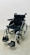 DAYS MANUAL WHEELCHAIR WITH POWER ASSISTED TGA POWER PACK, KEY AND CHARGER - SOLD AS SEEN.