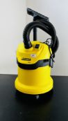 KARCHER WD2 WET & DRY VACUUM CLEANER COMPLETE WITH INSTRUCTIONS - SOLD AS SEEN.