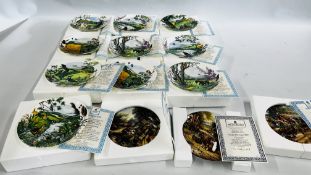 A COLLECTION OF 13 WEDGWOOD COLLECTORS PLATES TO INCLUDE MAINLY COUNTRY AND VILLAGE SCENES (12 IN