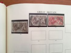 STAMPS: SG WINDSOR ALBUM WITH A USED COLLECTION FROM 1841 - 1980, 1d REDS, 1855-7 4d (2),