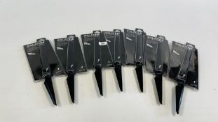 7 AS NEW GALATINE SLICING KNIVES - NO POSTAGE OR PACKING.