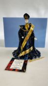 A WEDGWOOD LIMITED EDITION 79/2000 GALAXY COLLECTION FIGURE "THE GOVERNOR" BOXED WITH CERTIFICATE.