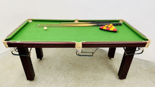 A BCE POOL TABLE 183CM L X 91CM W.