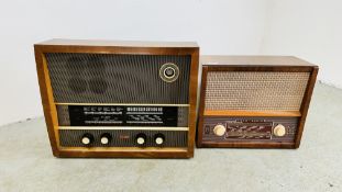 A VINTAGE MURPHY VALUE RADIO ALONG WITH A VINTAGE EKCO VALUE RADIO - COLLECTORS ITEMS ONLY.