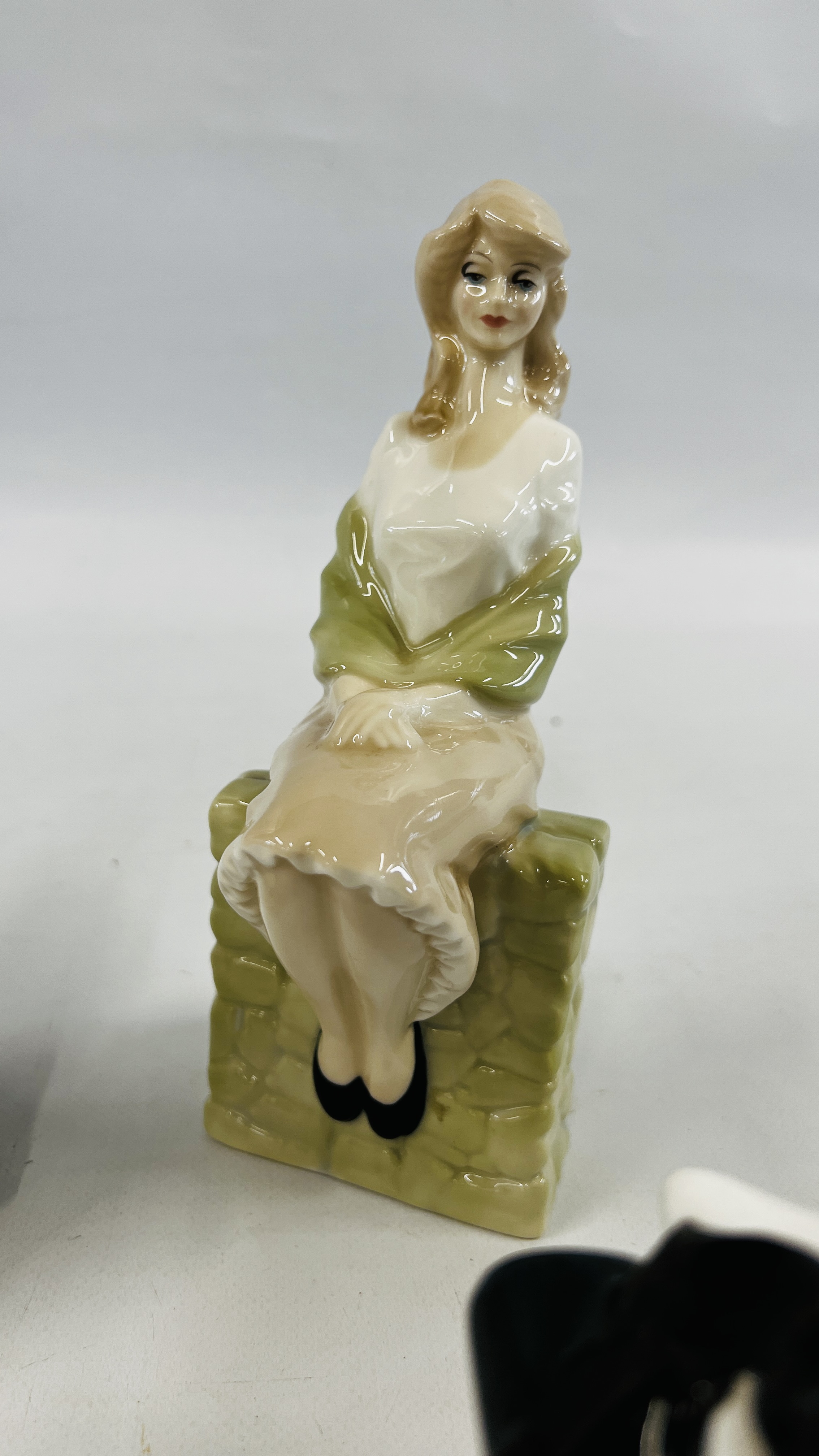 A GROUP OF THREE ROYAL DOULTON STUDIES TO INCLUDE BUNNYS BEDTIME HN3370, - Image 5 of 8