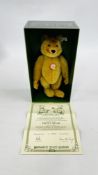 A STEIFF "DICKY" 0172/32 LIMITED EDITION 19681/20000 BEAR IN ORIGINAL PRESENTATION BOX WITH