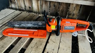 HUSQVARNA ELECTRIC CHAINSAW - SOLD AS SEEN.