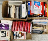 SIX BOXES OF FILES CONTAINING AN EXTENSIVE COLLECTION OF ADVERTISING EPHEMERA TO INCLUDE TOBACCO