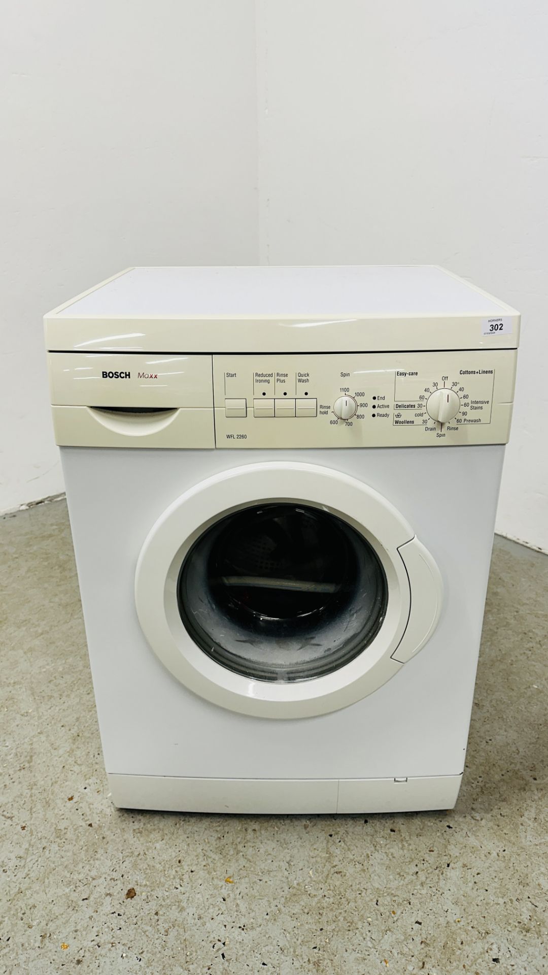 BOSCH MAXX WASHING MACHINE MODEL WFL-2260 - SOLD AS SEEN.