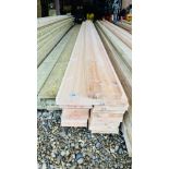 17 X 3.9 METRE LENGTH 145MM X 35MM PLANED TIMBER. THIS LOT IS SUBJECT TO VAT ON HAMMER PRICE.
