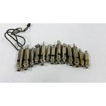 A COLLECTION OF 13 ASSORTED VINTAGE "ACME" WHISTLES, BOY SCOUTS & GIRL GUIDES.
