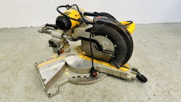 DE WALT SLIDING COMPOUND MITRE SAW MODEL DW718XPS 240 VOLT - SOLD AS SEEN.