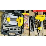 2 X STANLEY AIR DRIVEN NAIL GUNS. THIS LOT IS SUBJECT TO VAT ON HAMMER PRICE.