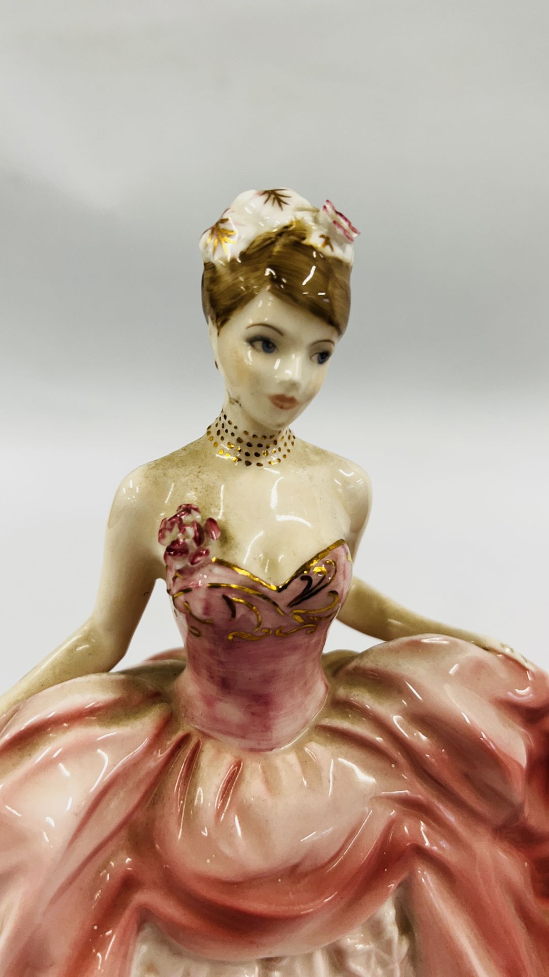 3 COALPORT CABINET COLLECTORS FIGURES TO INCLUDE CLASSIC ELEGANCE "OLIVIA" LIMITED EDITION 1316/7, - Image 6 of 12