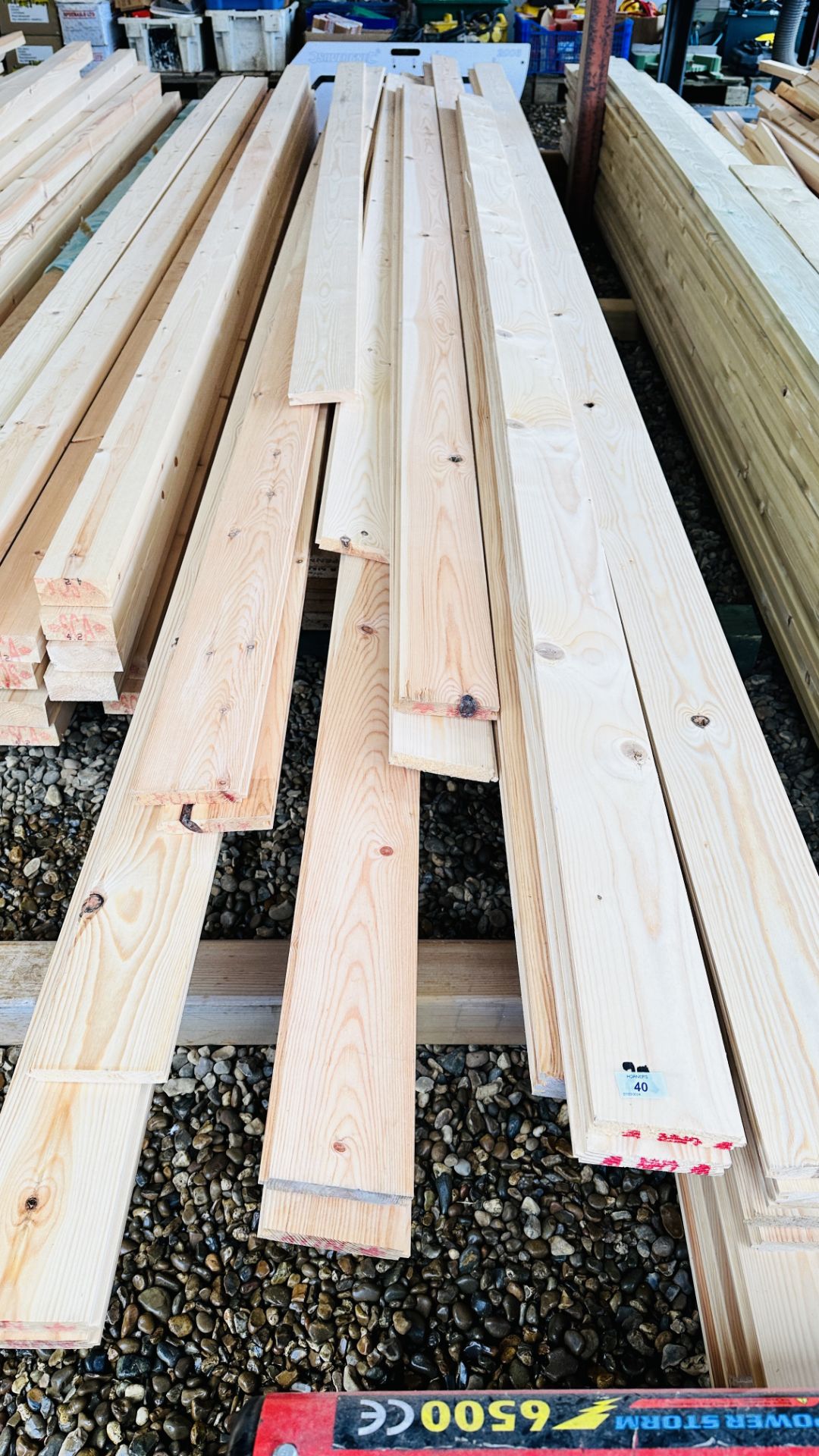 APPROX 75 LENGTHS 115MM X 20MM TONGUE AND GROOVE BOARDING, (APPROX 52 LENGTHS @ APPROX 3.