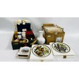 A GROUP OF 12 ASSORTED COLLECTORS PLATES TO INCLUDE EXAMPLES BY ROYAL DOULTON,