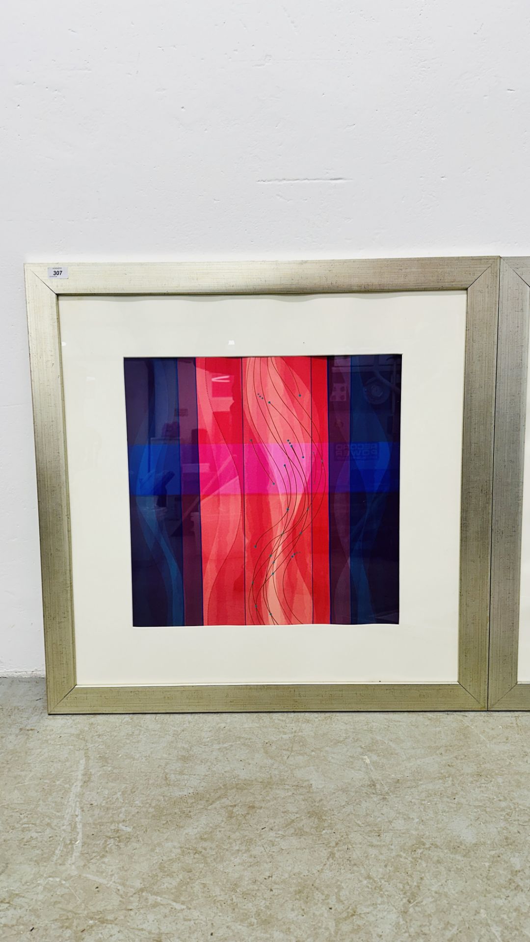 6 MODERN ABSTRACT ART PRINTS 4 X W 54CM X H 54CM, 2 X W 36CM X H 52CM. - Bild 2 aus 7