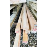 7 X 5 METRE LENGTHS OF 70MM X 60MM PLANED TIMBER. THIS LOT IS SUBJECT TO VAT ON HAMMER PRICE.