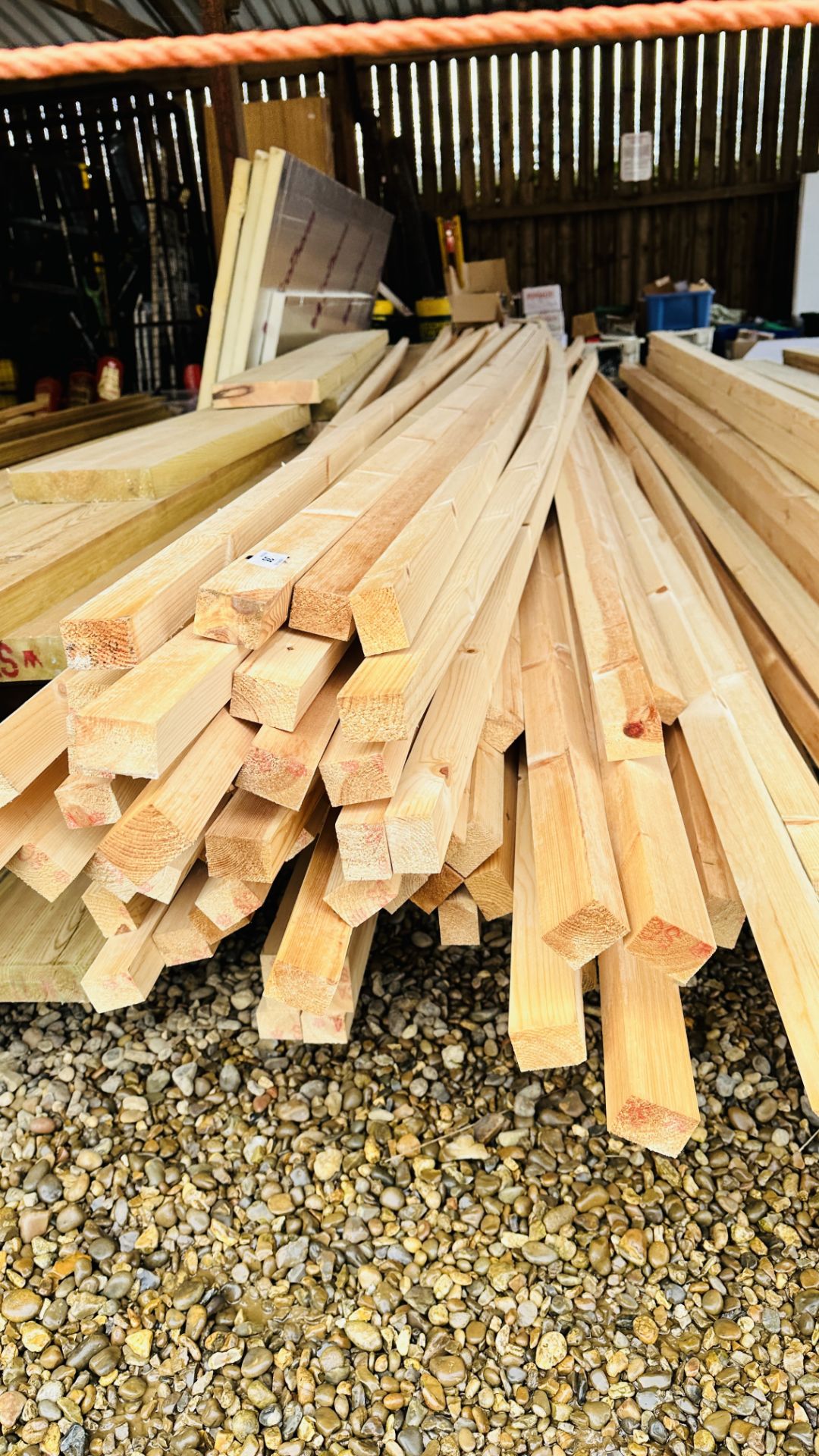 APPROX 140 LENGTHS OF 45MM X 35MM PLANED TIMBER, MINIMUM LENGTHS APPROX 4M, MAXIMUM LENGTH APPROX 5.
