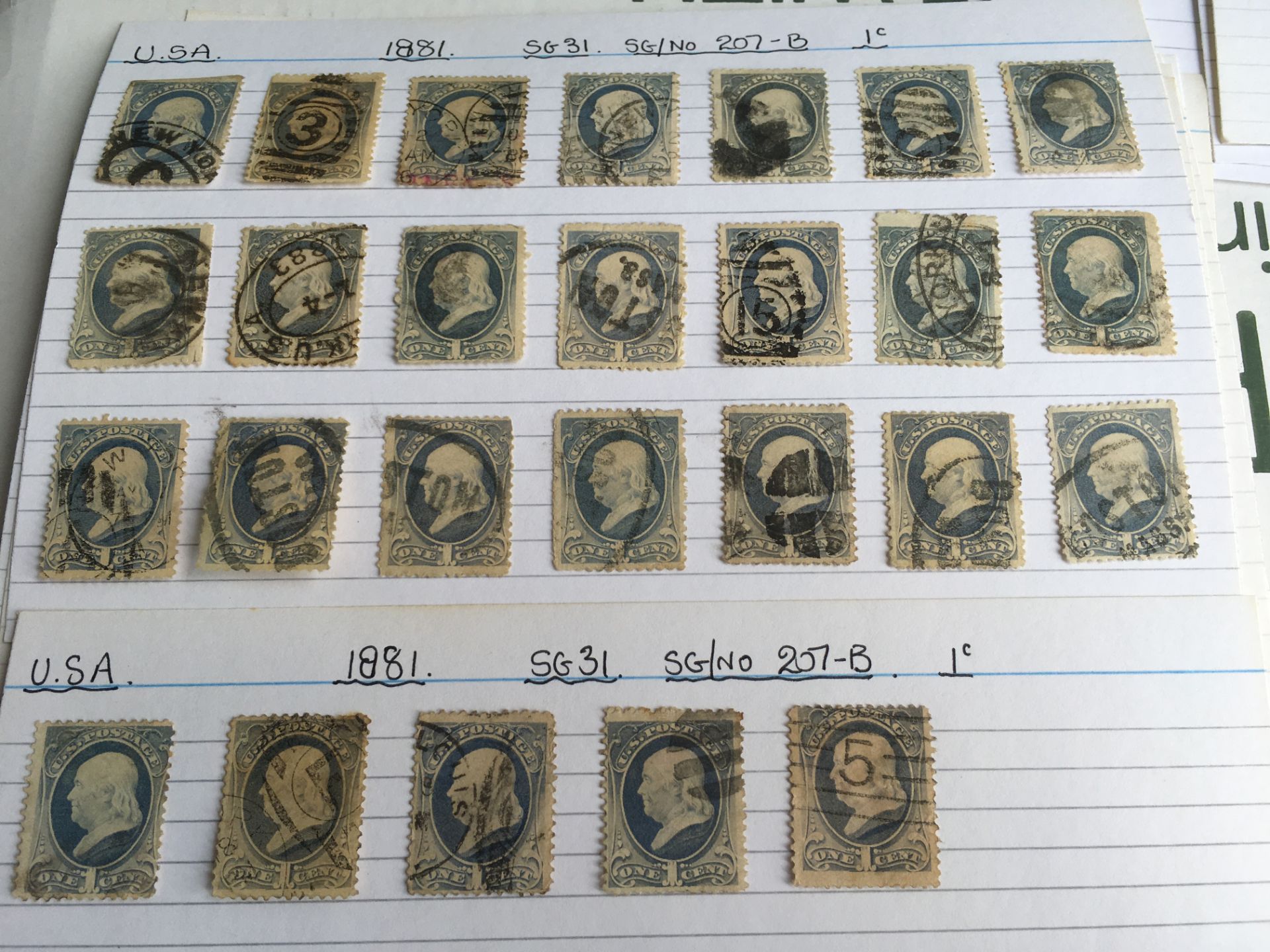 STAMPS: BOX WITH USA MAINLY USED ON QUANTITY OF CARDS SORTED BY ISSUE AND YEARS, - Image 7 of 10