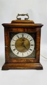 VINTAGE MAHOGANY CASED MANTEL CLOCK WITH ELECTRONIC MOVEMENT - COLLECTORS ITEM ONLY.