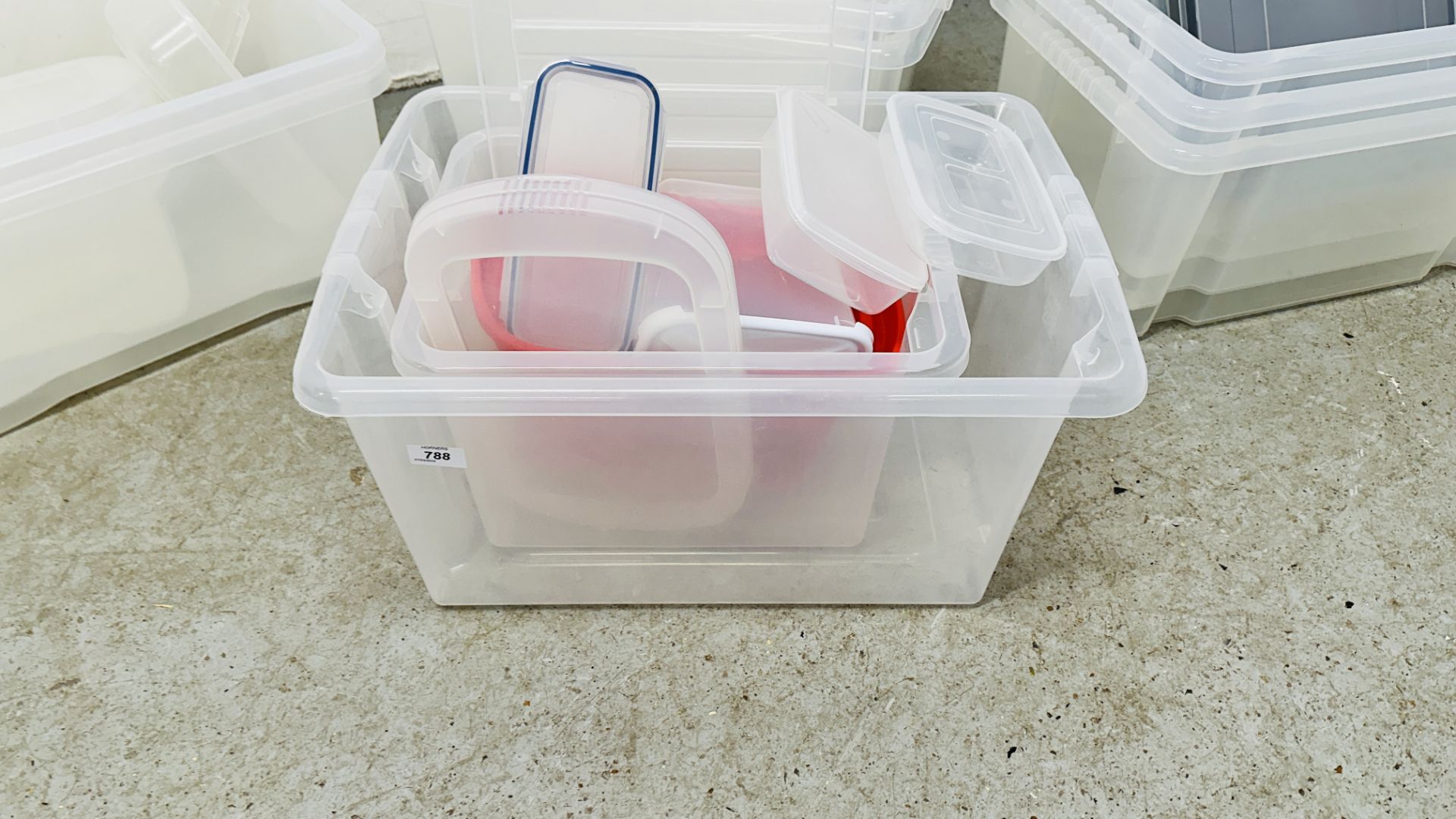 QUANTITY MIXED PLASTIC STORAGE BOXES. - Image 2 of 5