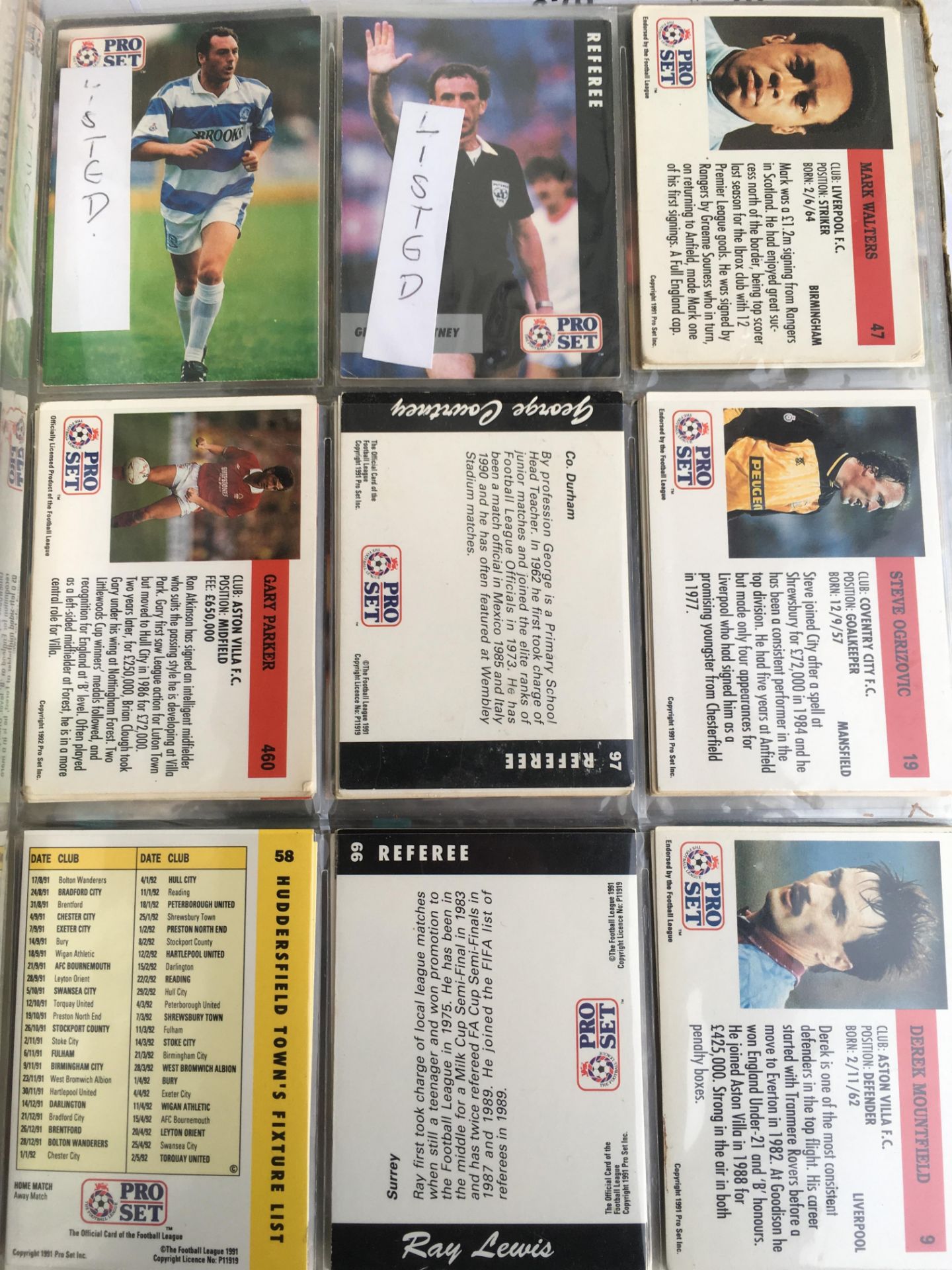 TRADING CARDS: TUB WITH VARIOUS IN ABOUT TEN FOLDERS, FOOTBALL WITH TOPPS MATCH ATTAX, PRO-SET, - Image 6 of 21