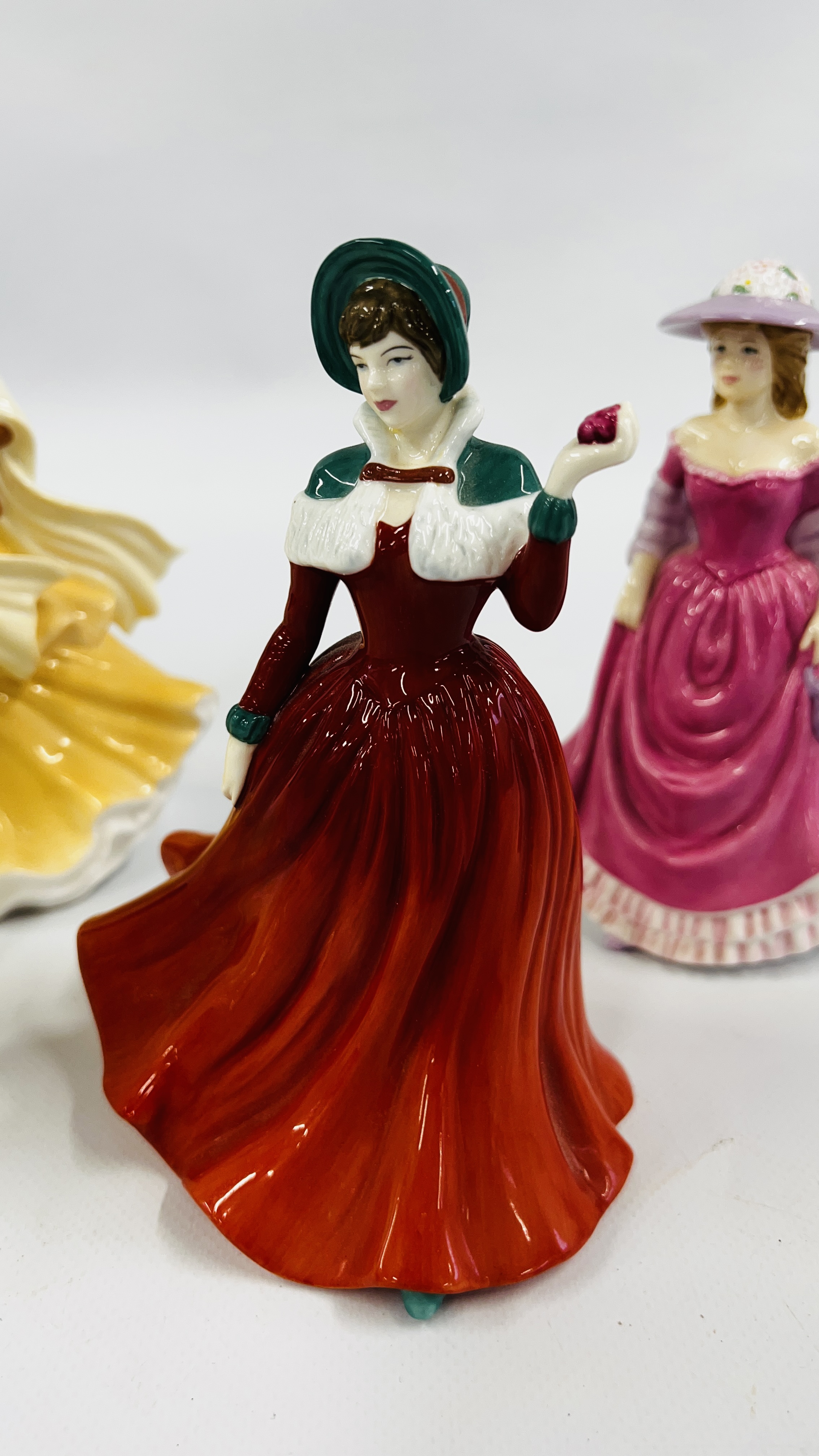3 ROYAL DOULTON CABINET COLLECTORS FIGURES TO INCLUDE "SUMMER BREEZE" HN 4587, - Image 2 of 9