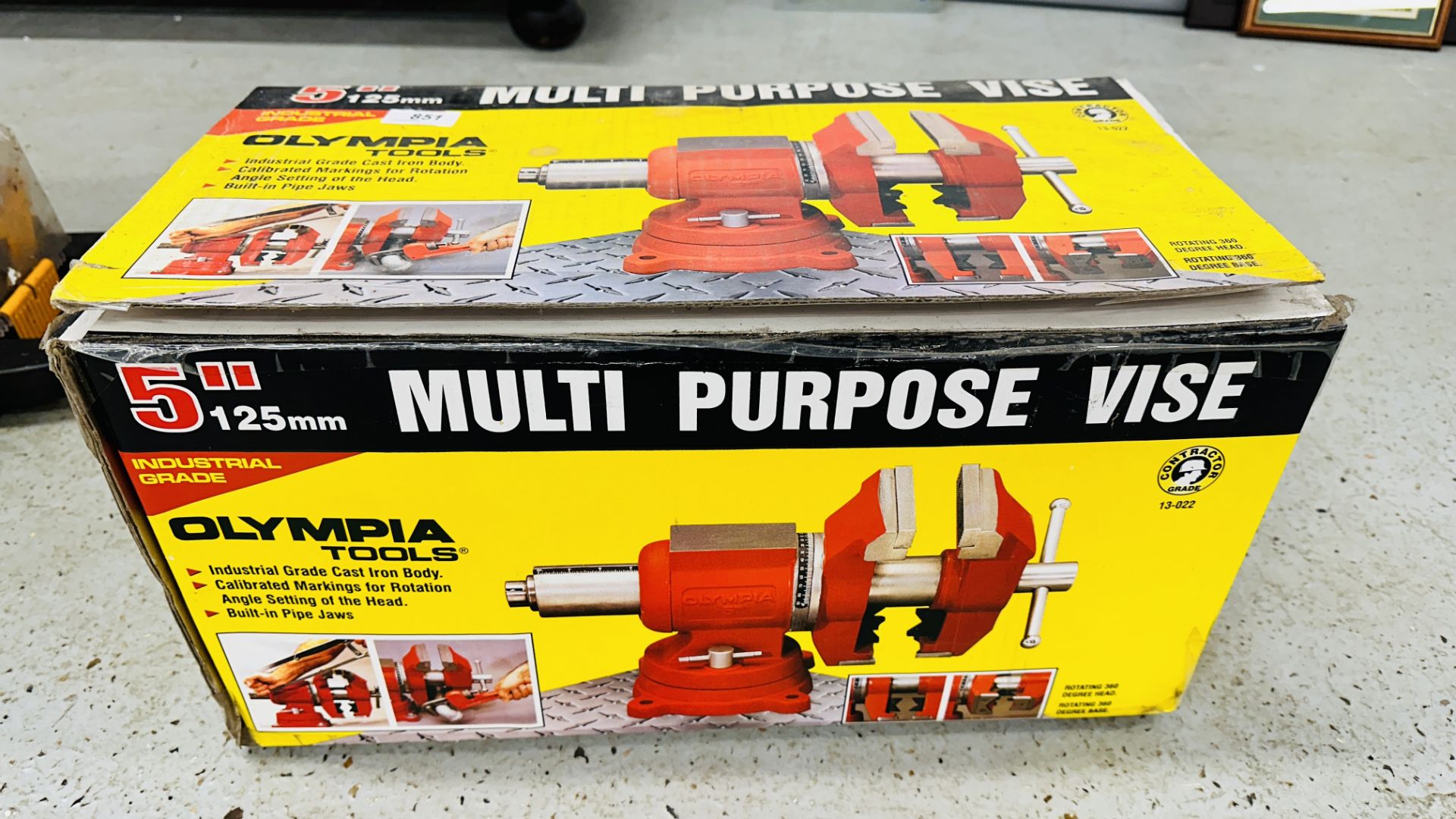 BOXED 5" MULTI PURPOSE VICE - SOLD AS SEEN. - Image 3 of 6