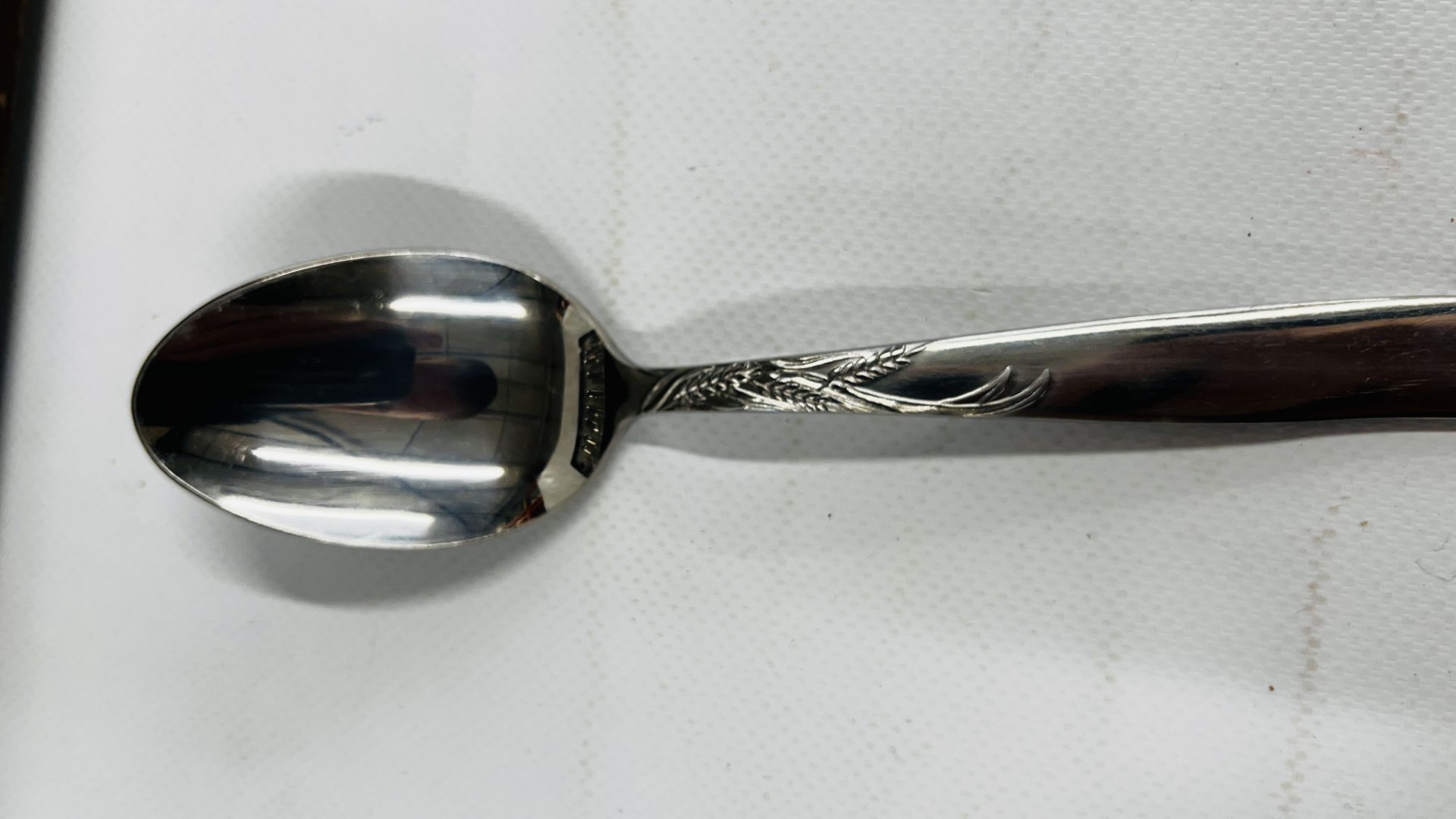 A CASED CANTEEN OF STAINLESS STEEL CUTLERY - NOT COMPLETE 52 PIECES. - Image 4 of 5