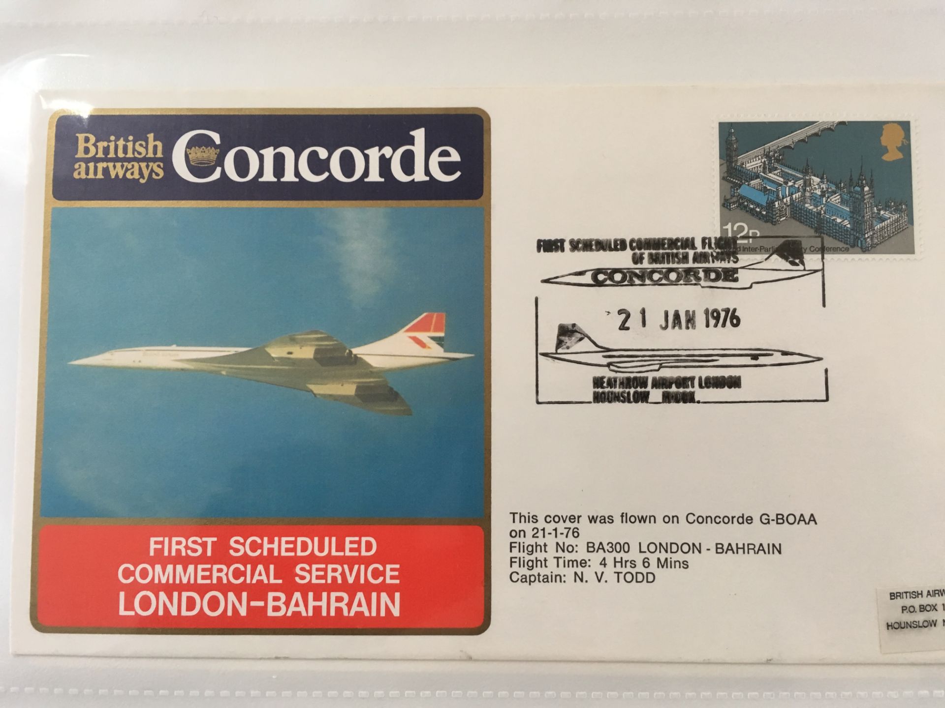 STAMPS: BINDER WITH A COLLECTION OF CONCORDE THEMED COVERS, - Bild 2 aus 7