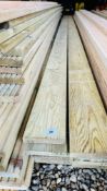 14 LENGTHS 4.5 METRE 125MM X 20MM TANALISED BOARDING. THIS LOT IS SUBJECT TO VAT ON HAMMER PRICE.